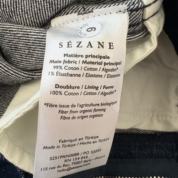 Sezane Denim Women's Dark Blue Jeans - size US 2 - Picture 12 of 13